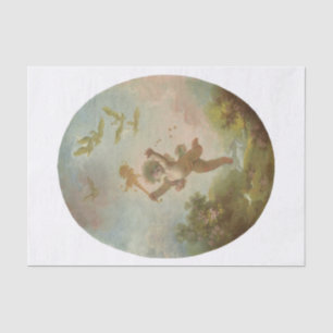 Liebe As Follower von Jean-Honore Fragonard Seidenpapier