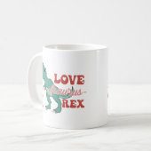 Liebe-Asaurus Rex Funny Kaffeetasse (Vorderseite Links)