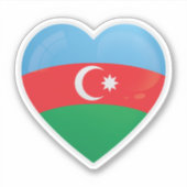Liebe Aserbaidschan Aufkleber (Vorderseite)