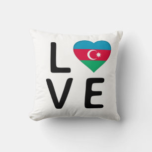 Liebe - Aserbaidschanische Flagge Kissen