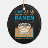 Liebe asiatisch, wie du Ramen magst Keramik Ornament (Links)