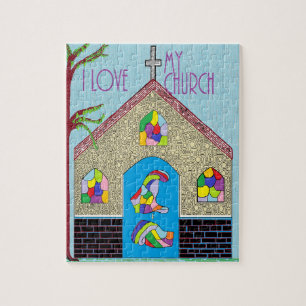 Liebe ASL I meine Kirche Puzzle