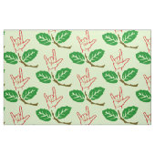Liebe ASL I Sie Blumen-gemustertes Gewebe Stoff (Fat Quarter (45,7 x 55,9 cm))