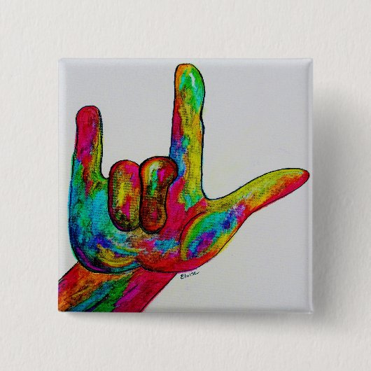 LIEBE ASL I SIE BUTTON (Vorderseite)