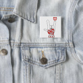 Liebe ASL I SIE Zeichen-Sprache - Button (Beispiel)