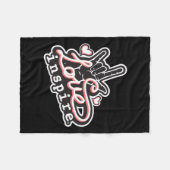Liebe Asl Ily Hand Gebärdensprache Fleecedecke (Vorderseite (Horizontal))