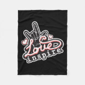 Liebe Asl Ily Hand Gebärdensprache Fleecedecke (Vorderseite)