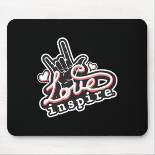 Liebe Asl Ily Hand Gebärdensprache Mousepad