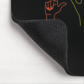 Liebe ASL Zeichensprache Alphabet Valentinstag Gif Mousepad (Ecke)