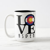 LIEBE Aspen Colorado 15oz Zweifarbige Tasse (Links)