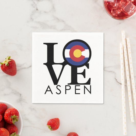 LIEBE Aspen Colorado Serviette (Beispiel)