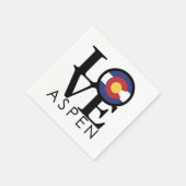 LIEBE Aspen Colorado Serviette (Ecke)