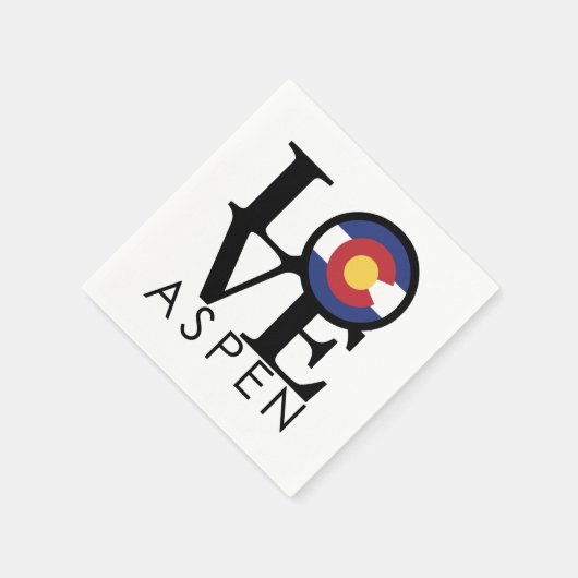 LIEBE Aspen Colorado Serviette (Ecke)