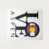 LIEBE Aspen Colorado Tapestry Wandteppich (Vorderseite (Horizontal))