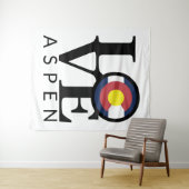 LIEBE Aspen Colorado Tapestry Wandteppich (Beispiel (Horizontal))