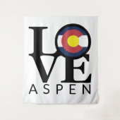 LIEBE Aspen Colorado Tapestry Wandteppich (Vorderseite)