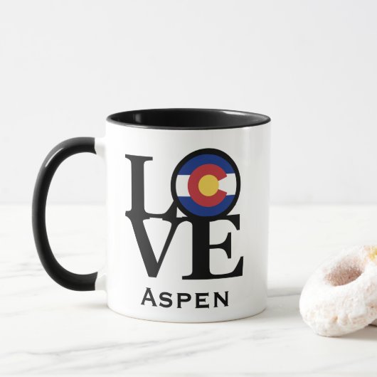 LIEBE Aspen Colorado Tasse (Mit Donut)