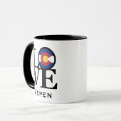 LIEBE Aspen Colorado Tasse (Vorderseite Links)