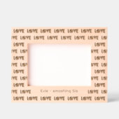 Liebe & Asse für Tennis Geätzte Rahmen (Vorderseite)