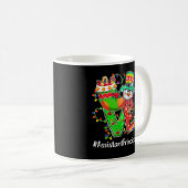 LIEBE Assistentin Principal Snowman Weihnachtsmann Kaffeetasse (VorderseiteRechts)