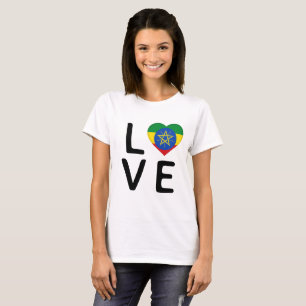 Liebe - Äthiopische Flagge T-Shirt