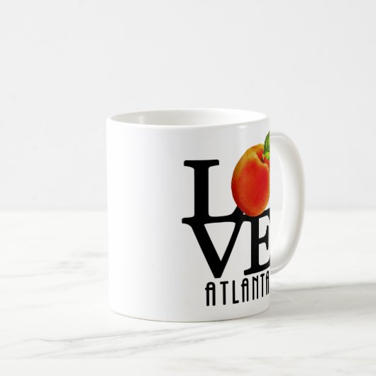 LIEBE Atlanta 11oz Kaffeetasse (VorderseiteRechts)