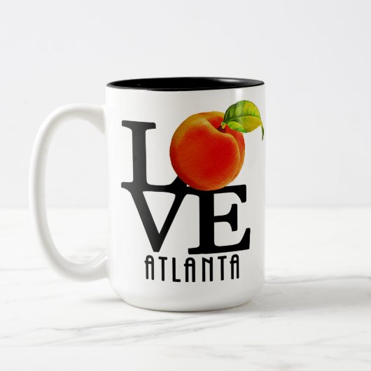 LIEBE Atlanta Georgia 15oz Zweifarbige Tasse (Links)
