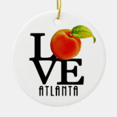 LIEBE Atlanta Georgia Keramik Ornament (Vorne)
