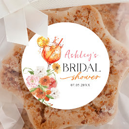 Liebe auf dem Aufkleber für das Erste Spritz-Braut