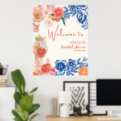 Liebe auf dem Begrüßungszeichen des ersten Spritz- Poster (Heimbüro)