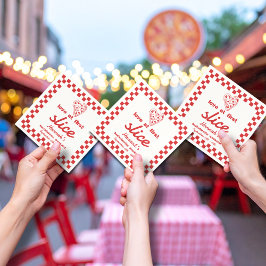 Liebe auf dem ersten Stück Last Slice Pizza Bachel Serviette