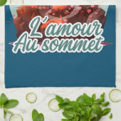 Liebe auf dem Gipfel Geschirrtuch (Gefaltet)