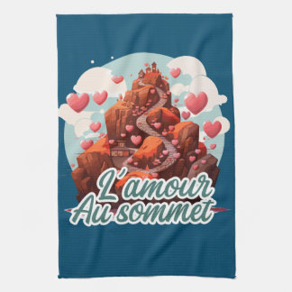 Liebe auf dem Gipfel Geschirrtuch