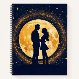 Liebe auf dem Mond Notizblock