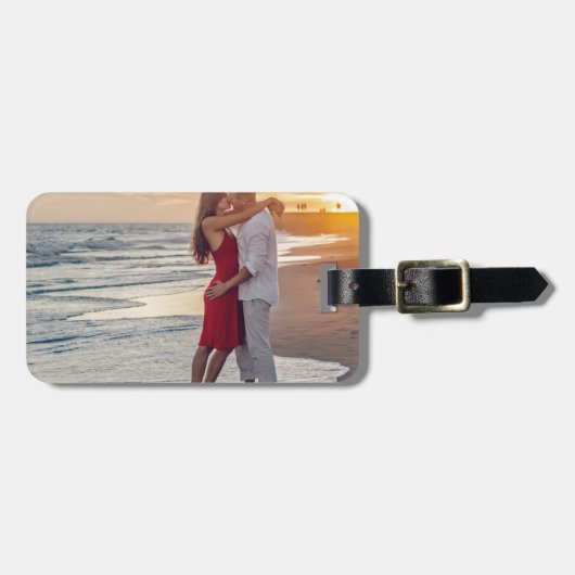 Liebe auf dem Strand Gepäckanhänger (Vorderseite horizontal)