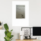 Liebe auf dem Strandplakat [mit weißem Raum] Poster (Heimbüro)