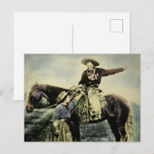 Liebe auf dem Vintagen Wilden Westen Postkarte (Vorne/Hinten)