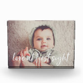 Liebe auf den ersten Blick | Baby Fotoblock (Vorderseite)