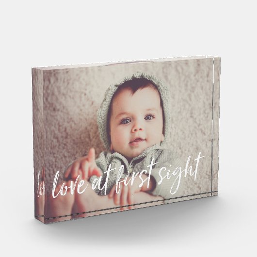 Liebe auf den ersten Blick | Baby Fotoblock (Links)