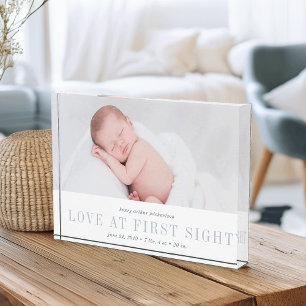 Liebe auf den ersten Blick   Baby Fotoblock