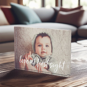 Liebe auf den ersten Blick   Baby Fotoblock