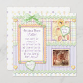 Liebe auf den ersten Blick, Geburtsankündigung des Ankündigung (Vorne/Hinten)