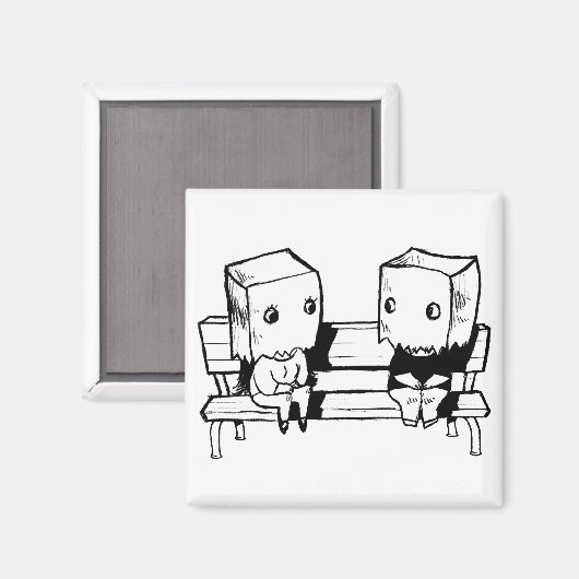 Liebe auf den ersten Blick Magnet (Vorderseite/Rückseite)