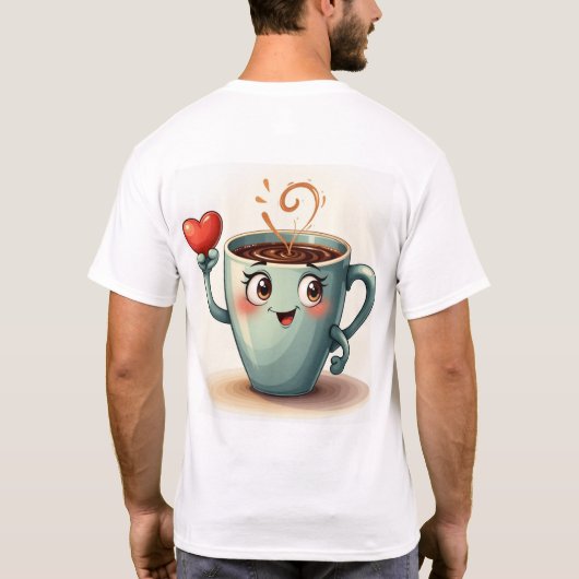 Liebe auf den ersten Blick Men's Basic T - Shirt (Rückseite)