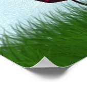 Liebe auf den ersten Blick Niedliche Ladybug-Illus Poster (Ecke)