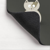 Liebe auf den ersten Blick Niedlicher Katzen Hund Mousepad (Ecke)