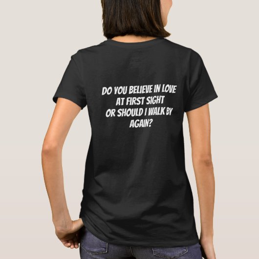 Liebe auf den ersten Blick T-Shirt (Rückseite)