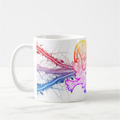 Liebe auf den ersten Blick Tasse Herz umgeben von  (Links)