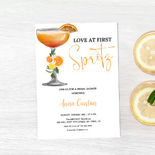 Liebe auf den ersten Spritz Brautparty-Cocktailget Einladung