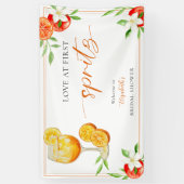 Liebe auf den ersten Spritz Junggesellinnenabschie Banner (Vertikal)